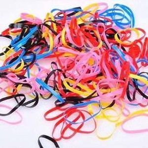 TPU Haarelastiekjes - Diverse kleuren - 200 Stuks - Haarelastieken