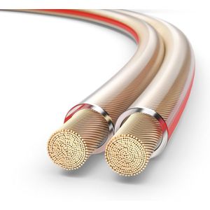 Luidsprekerkabel OFC 2 x 4,00 mm² 10,0 m voor HiFi-luidsprekers en subwoofers