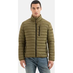 camel active Stepp-Blouson gemaakt van gerecycled materiaal - Maat menswear-56 - Olijf