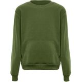 Mo - Sweatshirt - Olijf - Zacht Materiaal