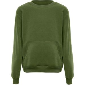 Mo - Sweatshirt - Olijf - Zacht Materiaal