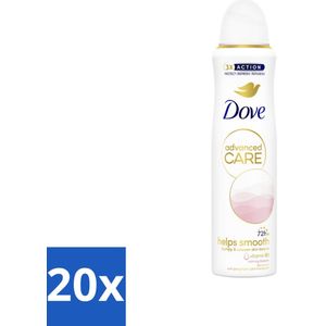 20 x Dove Deodorant Spray - Advanced Care - For Smooth Skin - 150 ml - Dove Deodorant Spray - Calming Blossom - Anti-transpirant Spray - Bloemige Geur - Vitamine B3