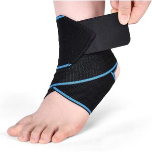 Enkelsteun Brace Elastische Verstelbare Compressie Enkelbandage Anti-slip Sports Enkelbandage - Ideaal voor Bescherming Tijdens het Sporten (1 pakje)