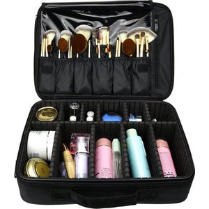 PolkaHome Kapperskoffer - Visagiekoffer - Make up koffer - Make up trolley - Kappers koffer - Beautycase - Cosmetica koffer - Kapperstas