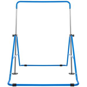 Gymnastiekrek voor kinderen - Duikelrek - Rekstok - Turnen - Binnen en buiten - In hoogte verstelbaar 115x155cm - Blauw