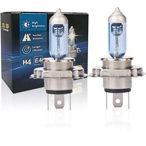 H4 55W 12V Halogeen Autolampen - Dimlicht en Grootlicht Vervanging (2 stuks)