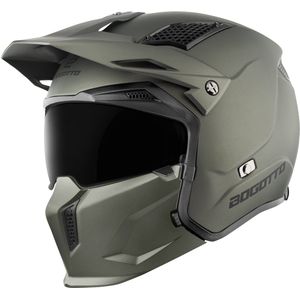 Bogotto - Radic 22.06 - Motorhelm - Mat Groen