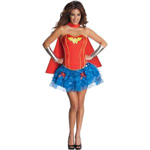 Wonderwoman Kostuum | Wonder Woman Superheldin Korset | Vrouw | Medium | Carnaval kostuum | Verkleedkleding