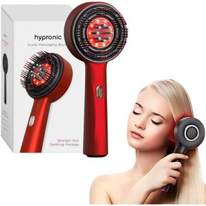 Scalp Massager - Rood - Lichttherapie Lamp - Hoofdmassage Apparaat - Hoofdmassagespin