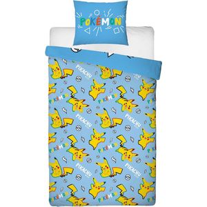 Pokémon - Pikachu in al zijn staten Microvezel Beddengoed Set (200x140cm + 63x63cm)
