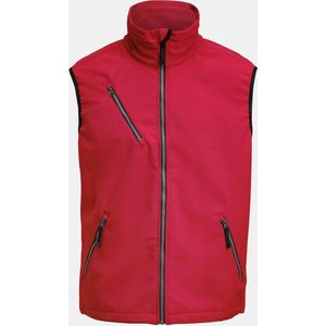 Jobman 7502 Light Softshell Vest Rood maat XS
