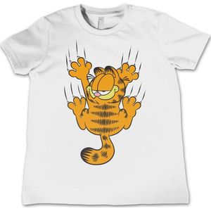 Garfield Kinder Hanging On Kids T-Shirt VIA-12-GAR004-H89-2 White-XS