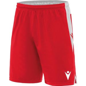 Macron Tempel Short Heren - Rood / Wit | Maat: XXL