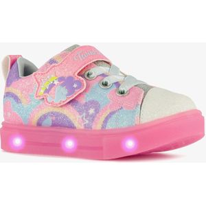 Skechers Twinkle Toes Twinkle Sparks sneakers roze - Maat 21 - Uitneembare zool