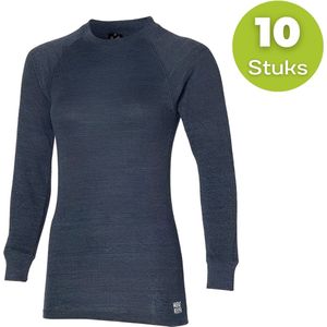 Thermoshirt - Dames - Antraciet - S- Set van 10