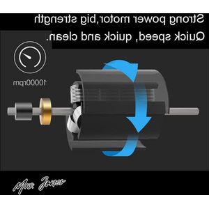 Mrs. Jones Oor- en neustondeuse waterdichte pijnloze elektrische neustrimmer verborgen schakelaar R-vormmessen 360 graden snoeien draagbare neustrimmer voor mannen vrouwen zwart .