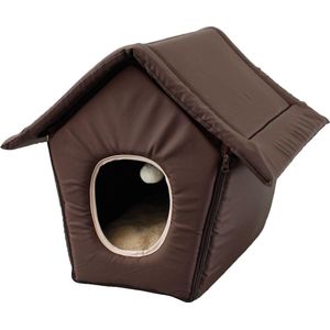 Flamingo Kattenkussen Cathome opvouwbaar Cosy Cottage  - Bruin -  20 x 44 x 34 cm