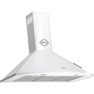 GURARI Wandafzuigkap GCH C 046 WH 9+Koolfilter, Afzuigkap 90 cm/ wit/ krachtige afzuiging 1000m³/h