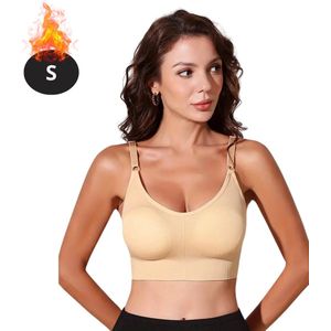 Bovista BH Zonder Beugel - Zonder Bandjes - Push-up Bh's - Comfort Beha - Gemengd - Beige - Maat S