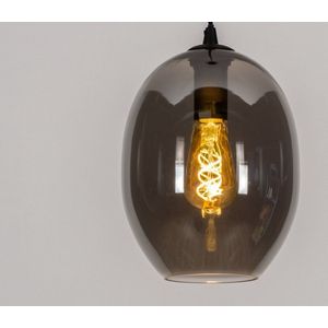 Lumidora Hanglamp 73953 - E27 - Zwart - Grijs - Metaal - 20 cm