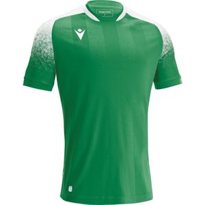 Macron Alioth Shirt Korte Mouw Kinderen - Groen / Wit | Maat: 7-8 Y