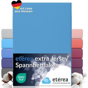 Etérea - Extra Jersey Hoeslaken - Wit - Katoen - Geschikt voor Matrassen tot 35 cm
