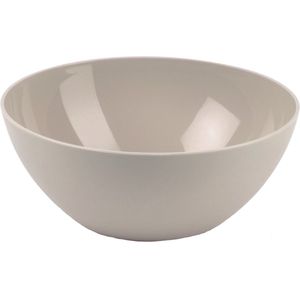 Plasticforte Serveerschaal/saladeschaal - D20 x H8 cm - kunststof - beige