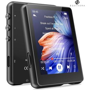 Equivera MP3 Speler Bluetooth - MP3 Speler - MP3 Speler met Bluetooth - MP3 Speler Bluetooth met FM Radio