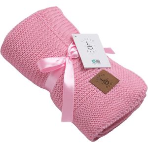 Zachte babydeken voor jongens en meisjes, ideale wikkeldeken voor pasgeborenen, Oeko-Tex 100, comfortabel en ademend, roze sterdesign