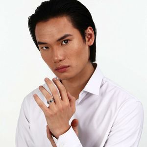 Maserati - Iconic Trident S25 Ring - Roestvrij Staal - Iconisch Embleem