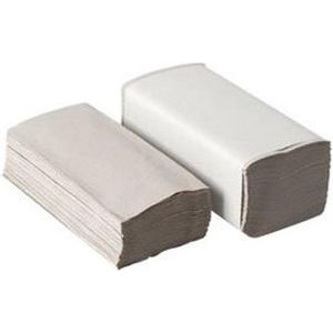 Papieren Handdoekjes - 5000 stuks - 1 laags - 25x33cm - z vouw