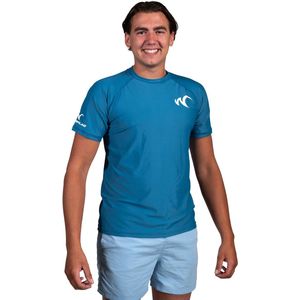 Watrflag Rashguard Cadiz - Heren - Blauw - UV beschermend surf shirt regular fit M