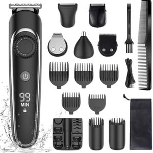 White-label® Bodygroomer Mannen - Scheerapparaat - Baardtrimmer - Body Trimmer Heren - Zwart met Zilver