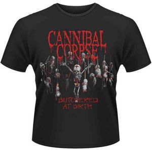 Cannibal Corpse Unisex Tshirt -XL- BUTCHERED AT BIRTH (2015) Zwart