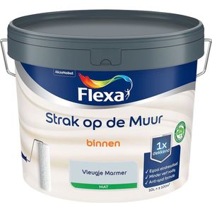 Flexa - Strak op de Muur Binnen Muurverf Mat - Vleugje Marmer - Mengverf - 10 Liter