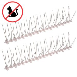 Kattenpinnen - Polycarbonaat - Kattenverjager - Kunststof - Duivenpinnen - Duivenverjager - Duivenwering - Vogelpinnen - Anti katten klim strip - Tuin - 2 stuks = 100 cm