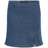 Noisy May - NMDEBBY - Korte Rok - Blauw - 75% Katoen, 18% Polyester, 6% Viscose, 1% Elastaan