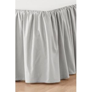 Zack Volant Bedrok - 100% hoogwaardig biologisch katoen - lichtgrijs - 90 x 200 cm - luxe kwaliteit