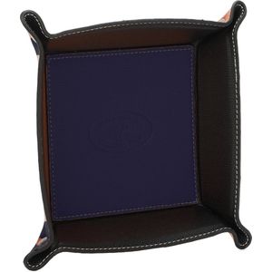 Gallantry - Organizer - Veganistisch Opbergbakje - Sleutelbakje - Opbergruimte bureau - Dienblad voor sleutels - Telefoon - Portemonnee - Make-Up opbergbakje - D. Blauw