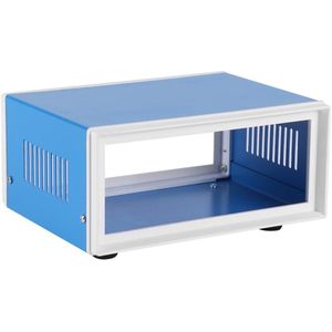 170 * 130 * 80mm Blauwe Metalen Elektronische Aansluitdoos Behuizing DIY Project Case - Voor Distributie Instrumenten