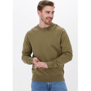 Tommy Hilfiger Sweater Groen Getailleerd - Maat S - Mannen - Lente/Zomer Collectie - Katoen