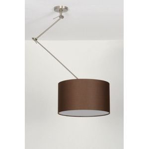 Lumidora Hanglamp 30006 - BRISBANE - E27 - Bruin - Textiel - ⌀ 45 cm