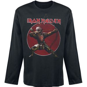 Iron Maiden Eddie Archer Shirt met lange mouwen zwart M