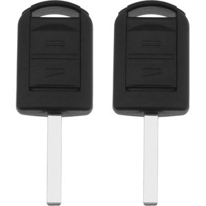 2 stuks - Afstandsbediening sleutel shell compatibel met Corsa C Meriva A Tigra B Combo C - Vervanging hoesje met HU100 sleutelblad .