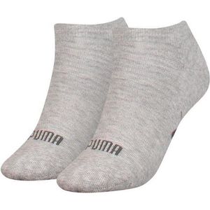 Puma 2 paar - dames sneaker sokken - Badstof zool - 42 - Grijs