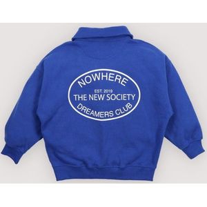 Blauwe polo sweater Nico 4y