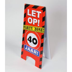 Paperdreams - Warning sign - 40 Jaar