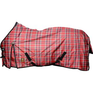 MHS Regendeken met fleece Red Blocks 175 Rood