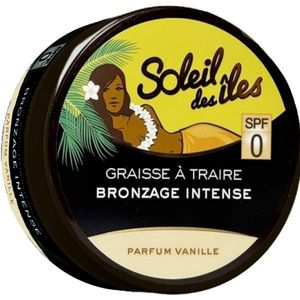 Zonneolie Zonder SPF – Graisse à Traire van Soleil des Îles – Melkfett met Vanillegeur – Snelle, Intense Bruining – 150ml