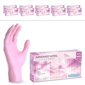 Wegwerphandschoenen Nitril Roze XS - Poedervrij & Latexvrij